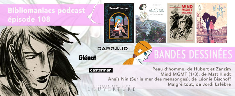 Affiche bibliomaniacs épisode 108 Bandes dessinées